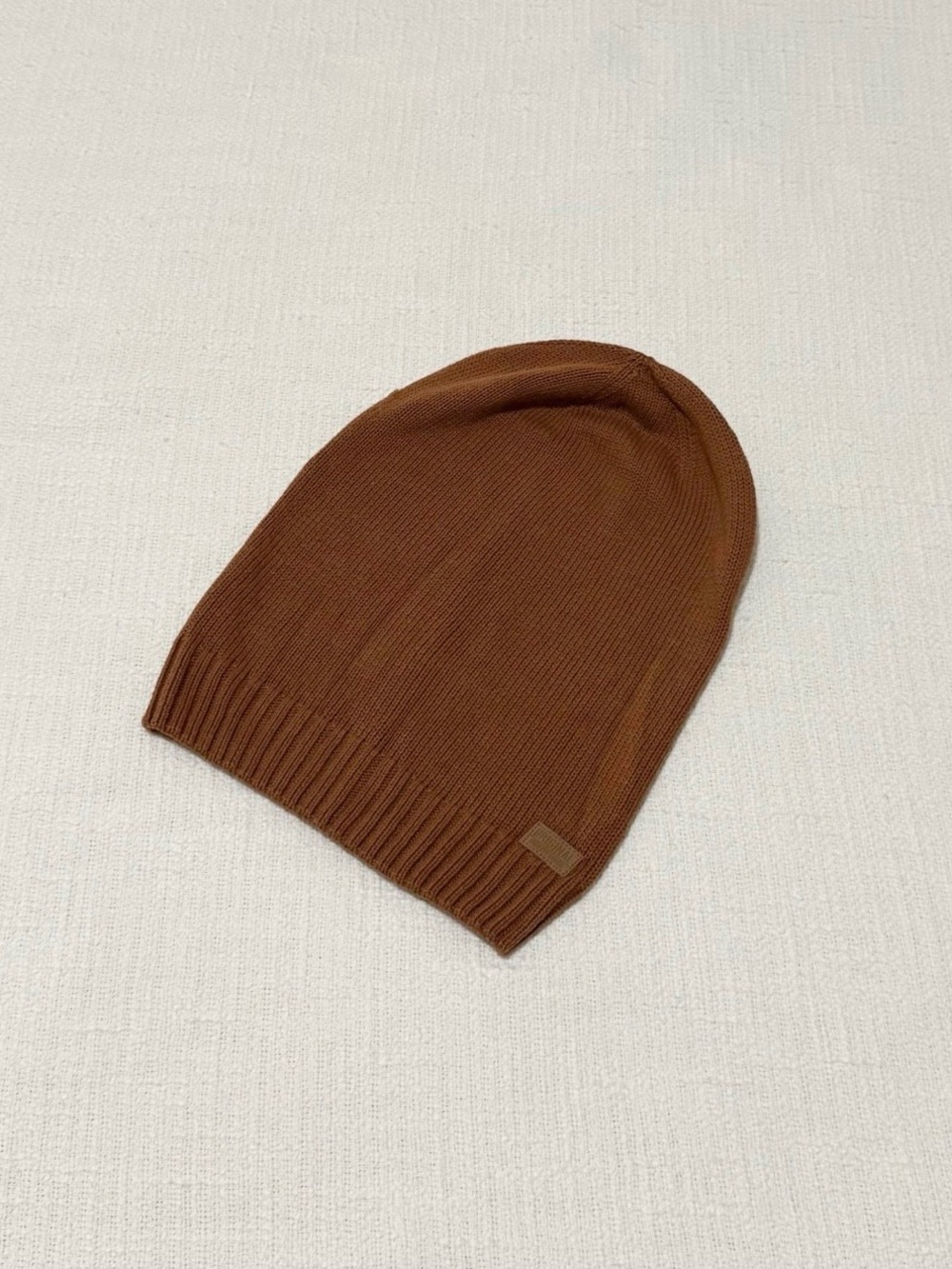 Brown Knit Beanie Hat - Boys